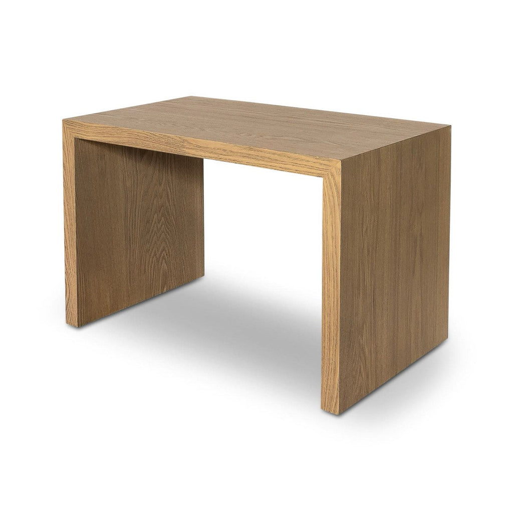 Forest Coffee Ottoman - Cream and Blonde Oak