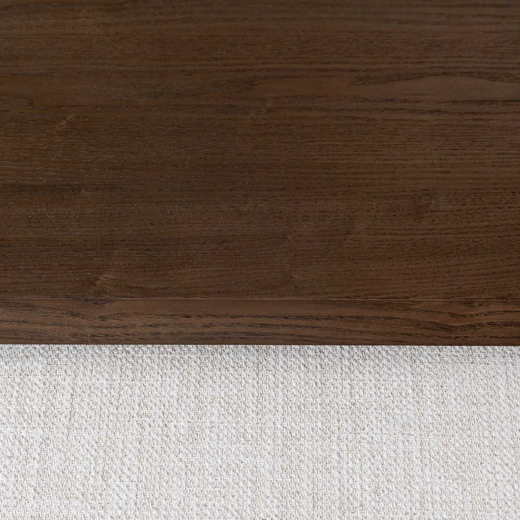 Forest Coffee Ottoman - Cream and Dark Brown
