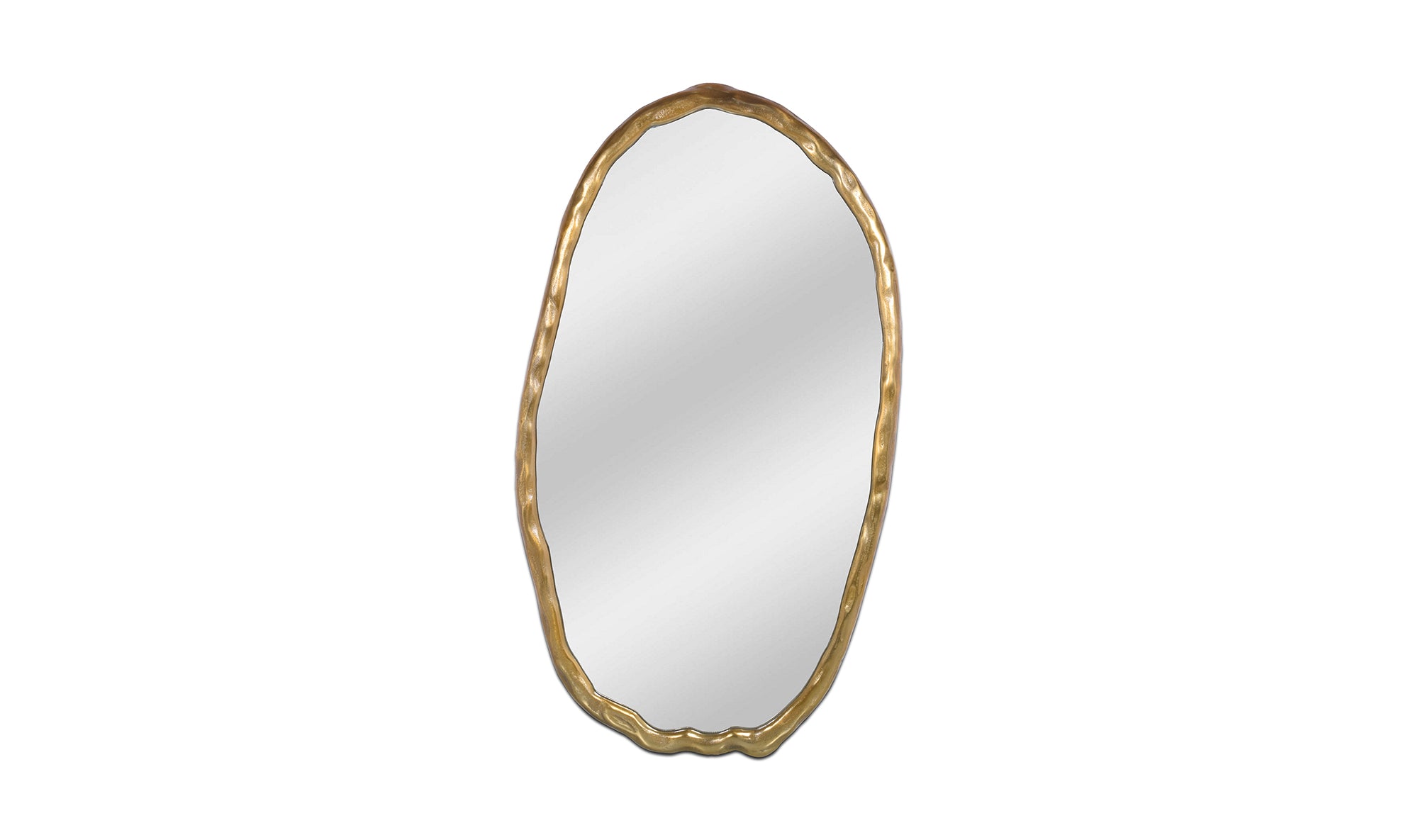 Foundry Oval Mirror Gold