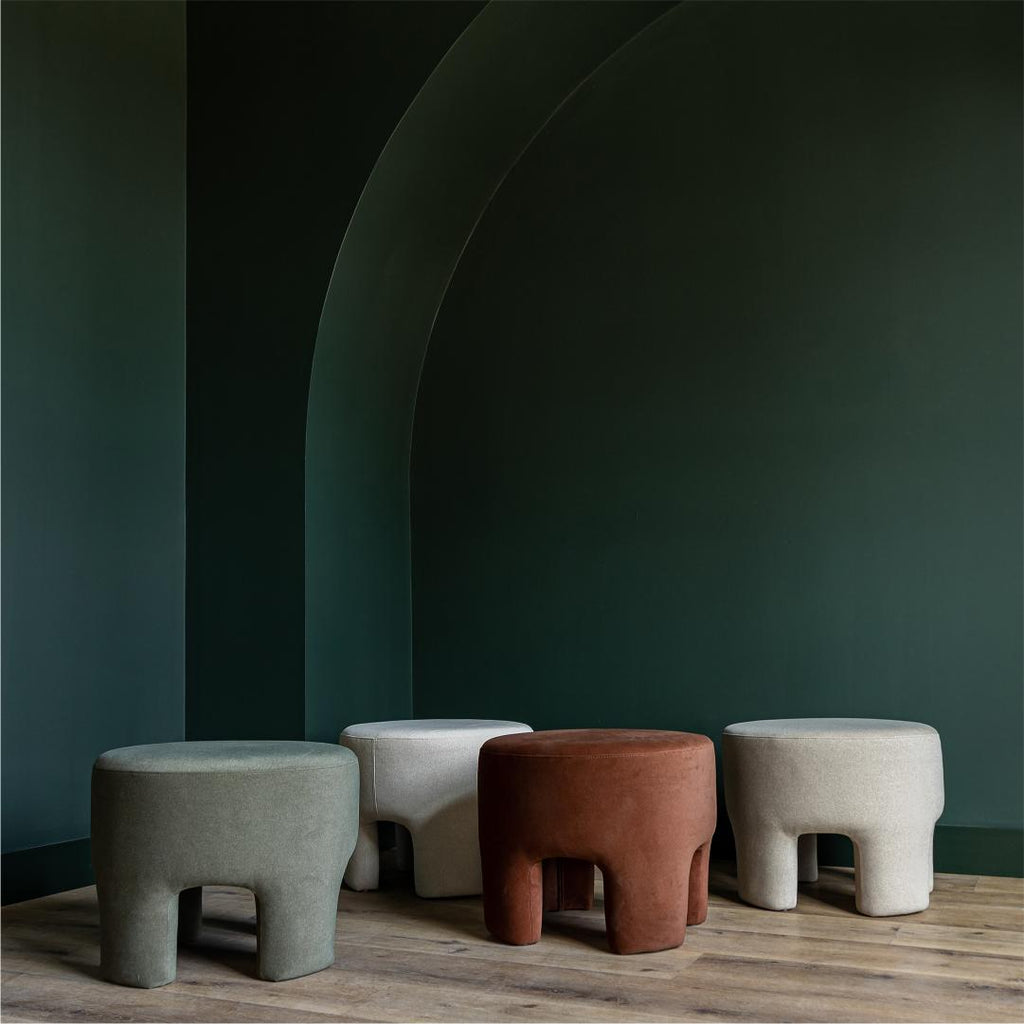 Ginger Ottoman - Velvet Fern
