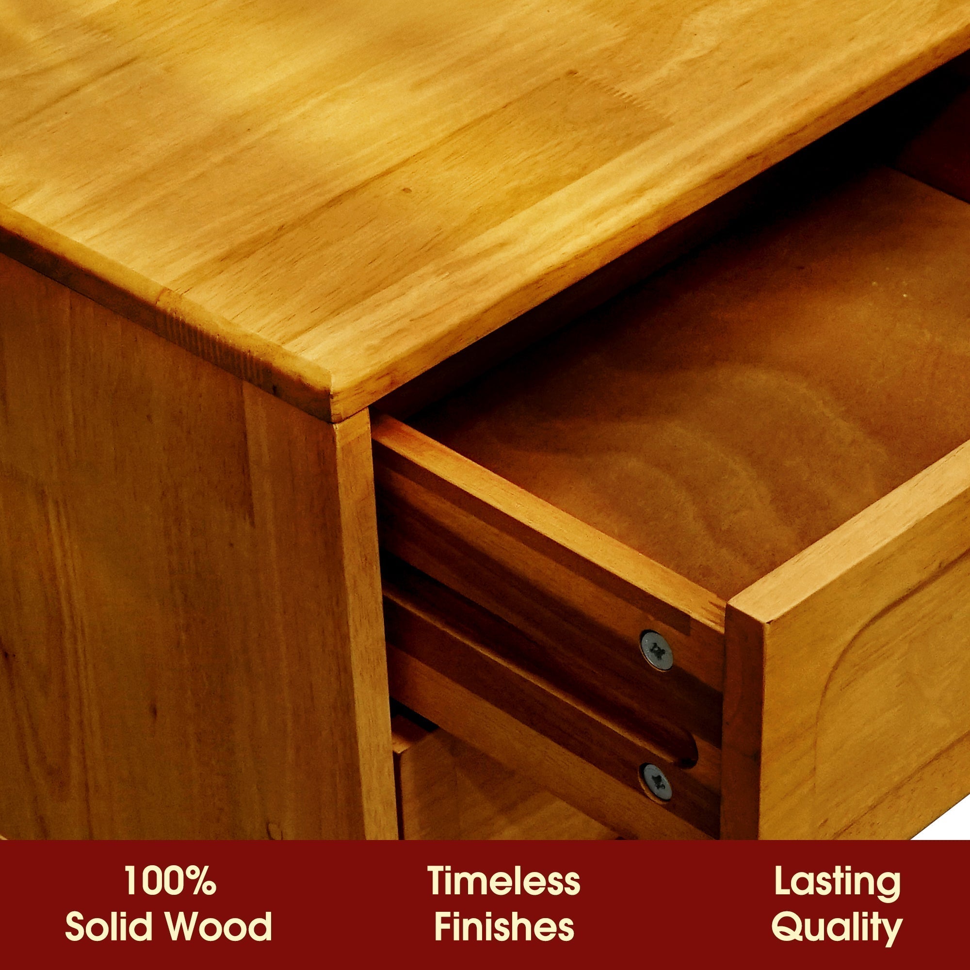 Savana 2 - Drawer Solid Wood Nightstand
