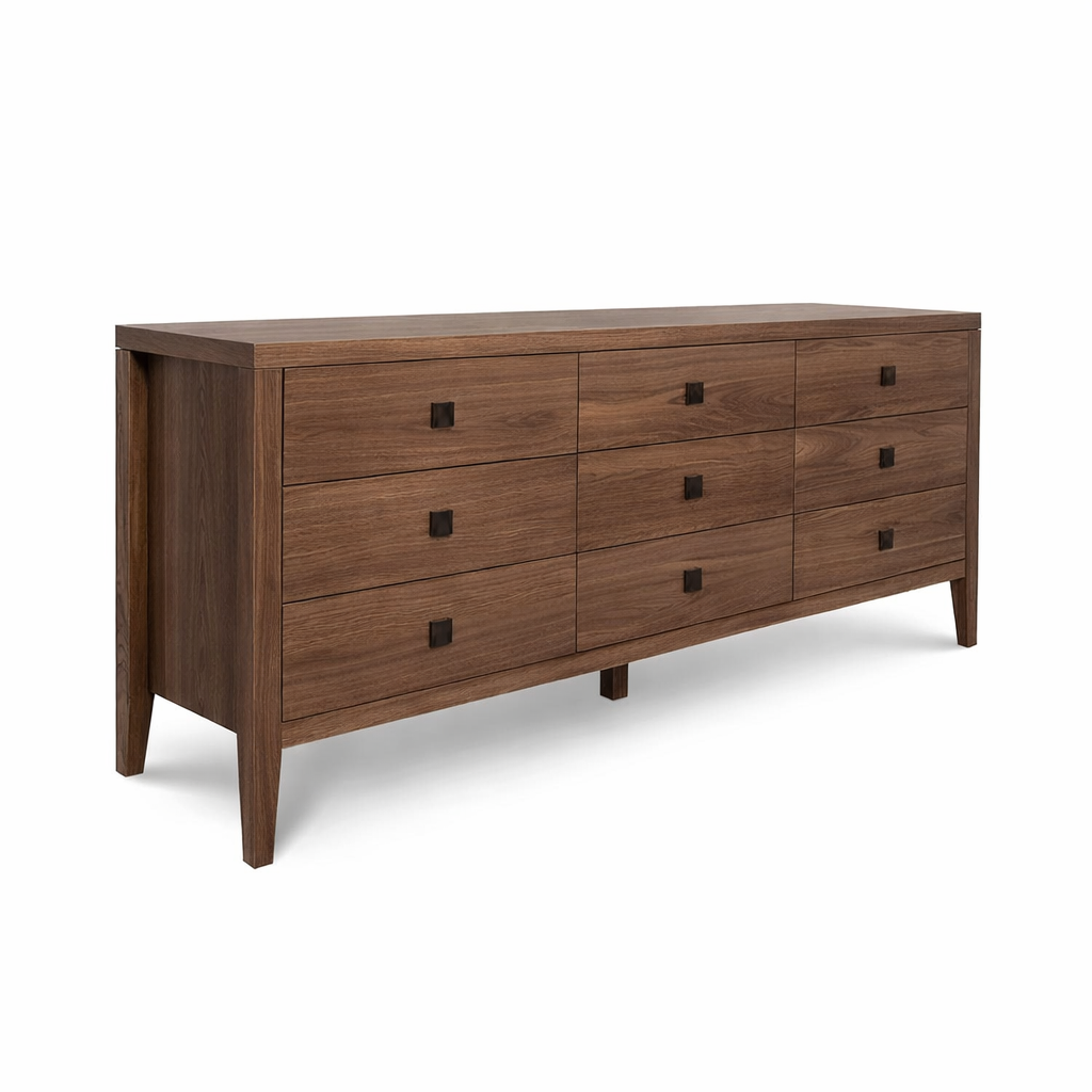 Hara 9 Drawer Dresser - Frozen Walnut
