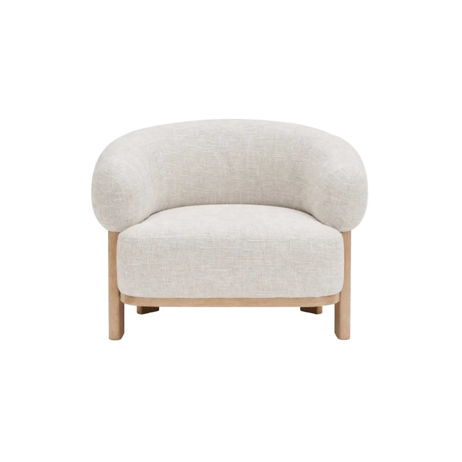 Konsta Accent Chair with Solid Wood Frame