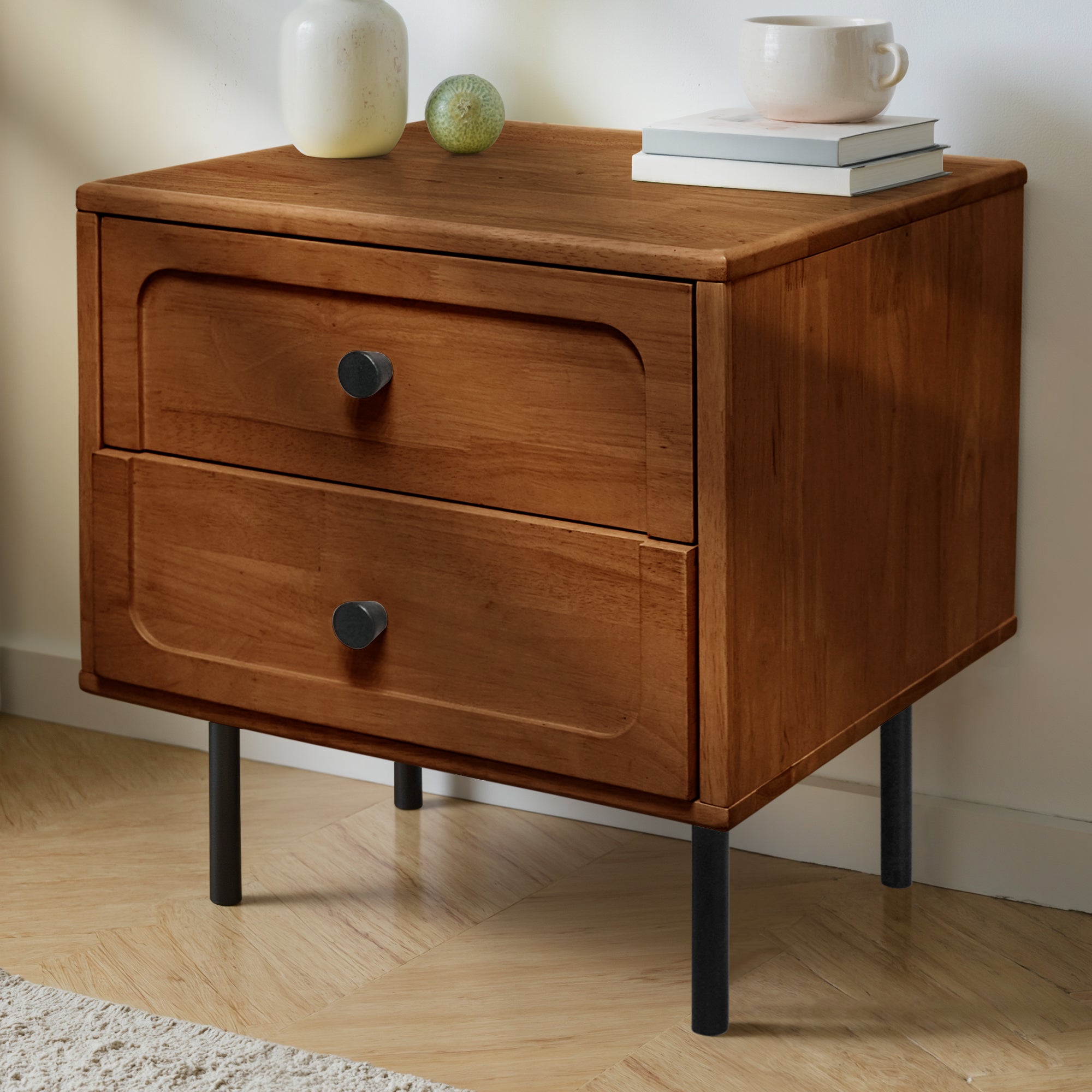 Savana 2 - Drawer Solid Wood Nightstand