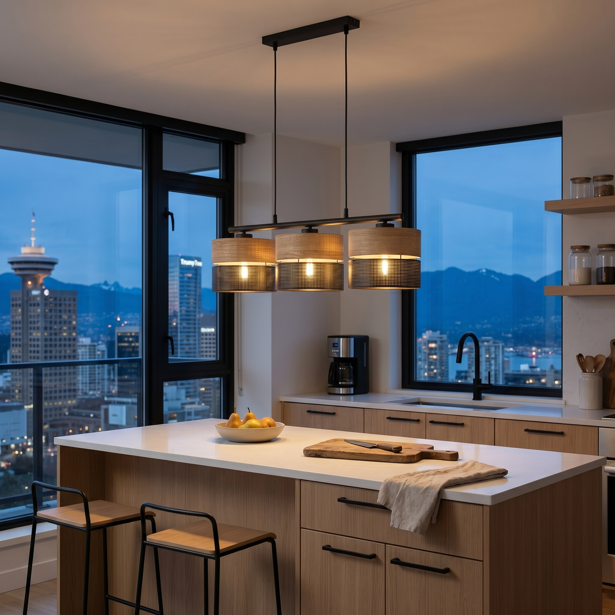 NICOL Nordic Minimalist Pendant Light Fixture for Kitchen Island, Dining Area & Living Room