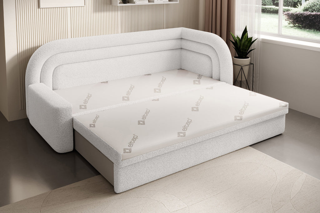 Fabillo Storage Sleeper Sofa - Pearl White
