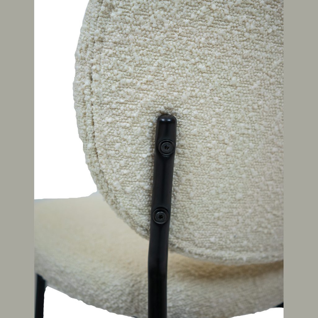 Sashi Dining Chair - Linen Boucle'