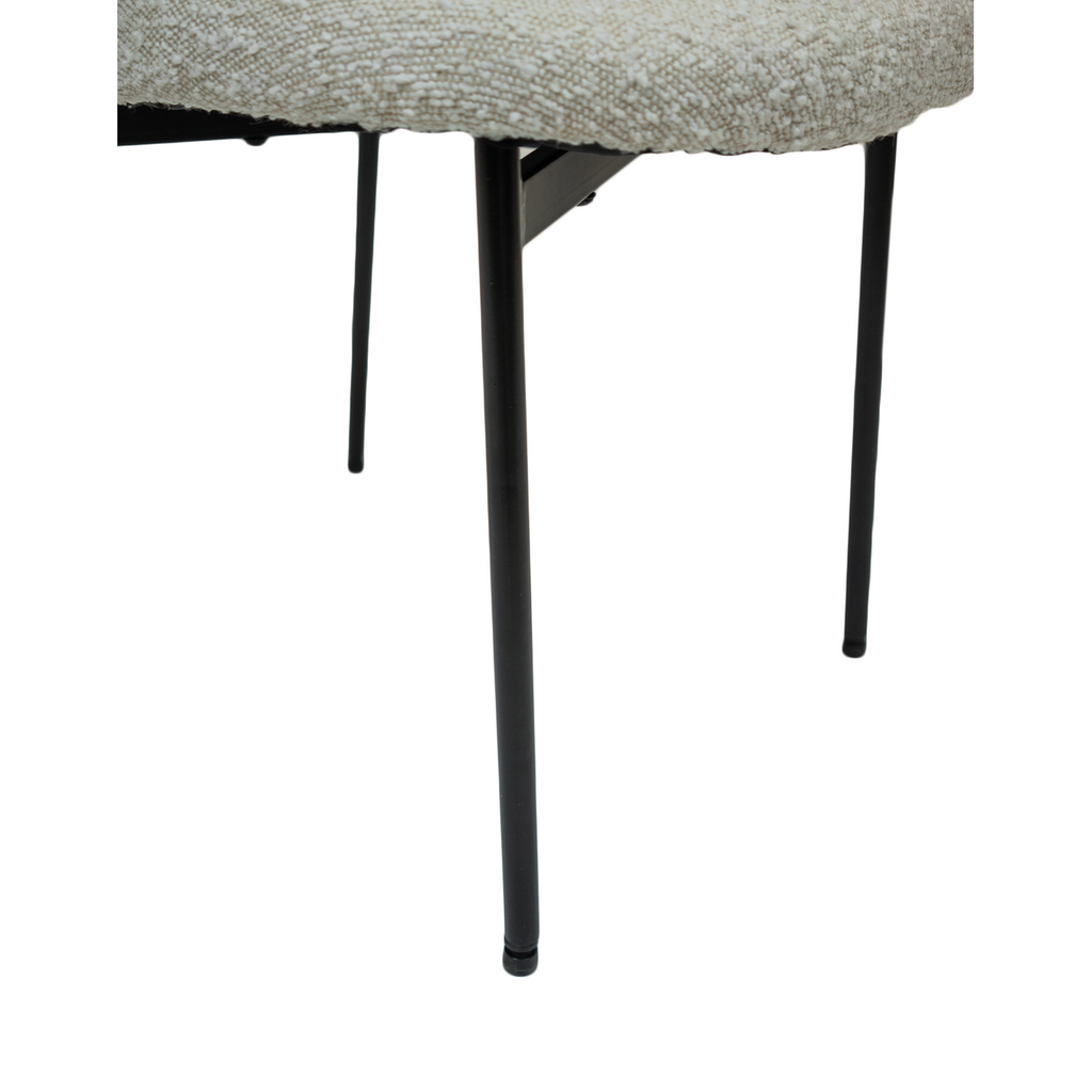 Sashi Dining Chair - Linen Boucle'