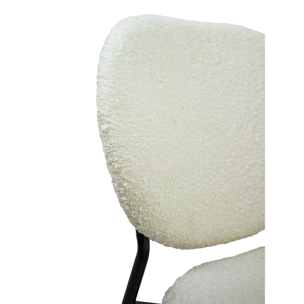 Sashi Dining Chair - Linen Boucle'