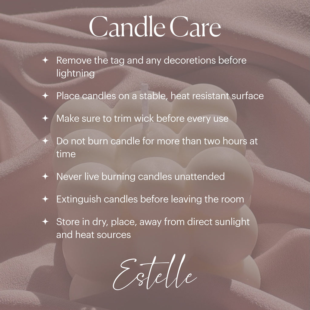 Geometric Soy Pillar Candle: Sculptural Home Decor