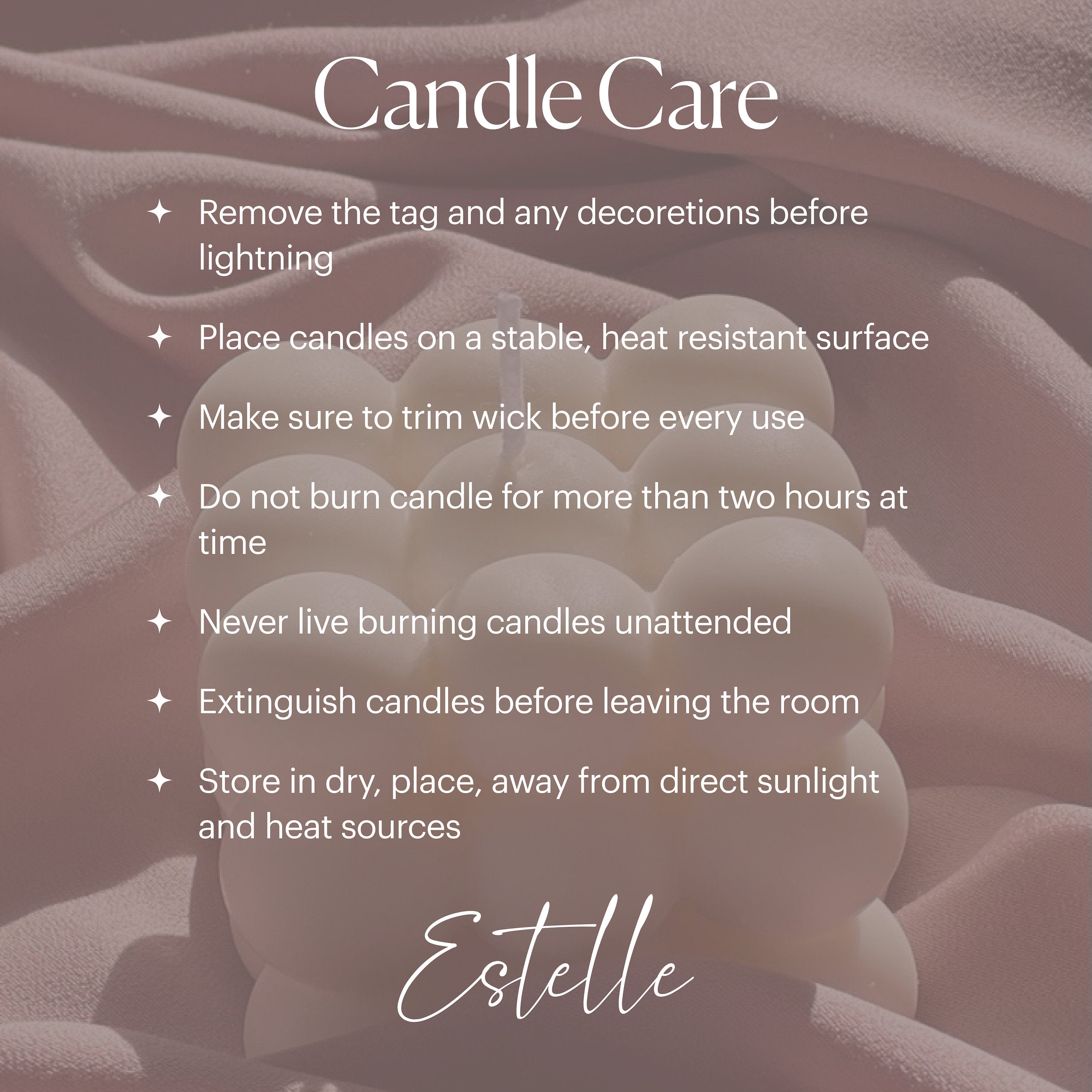 Geometric Soy Pillar Candle: Sculptural Home Decor