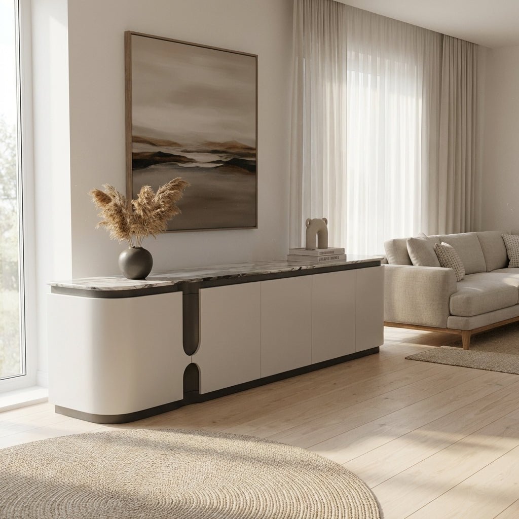 Modera Luxury Marble Top Sideboard