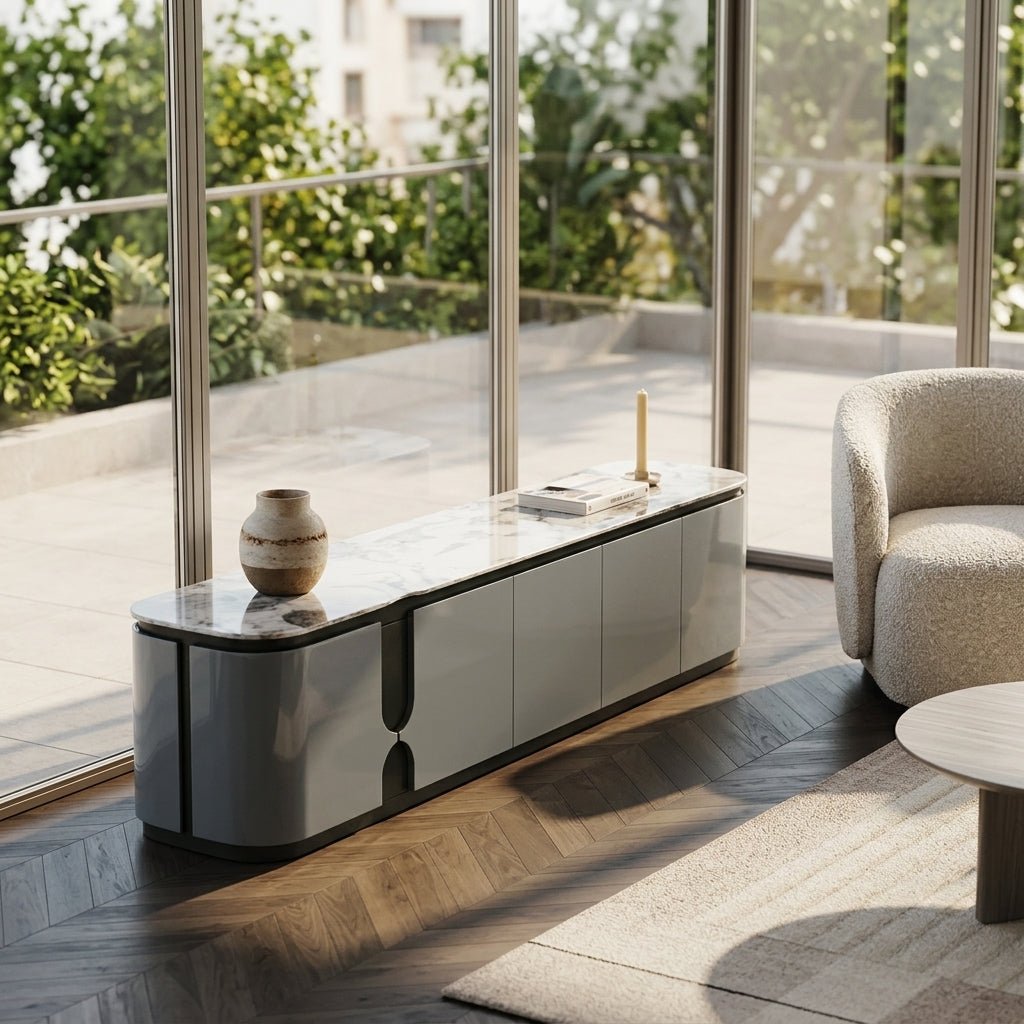 Modera Luxury Marble Top Sideboard