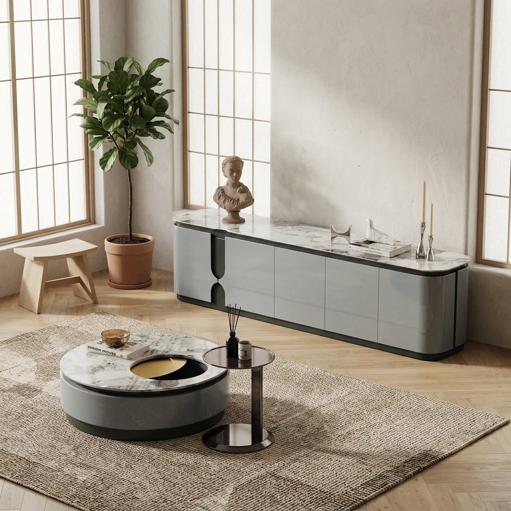 Modera Luxury Marble Top Sideboard