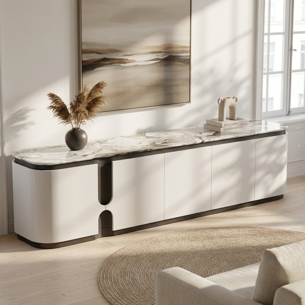 Modera Luxury Marble Top Sideboard