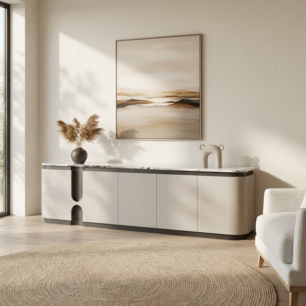 Modera Luxury Marble Top Sideboard