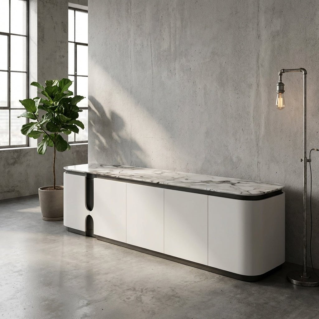Modera Luxury Marble Top Sideboard