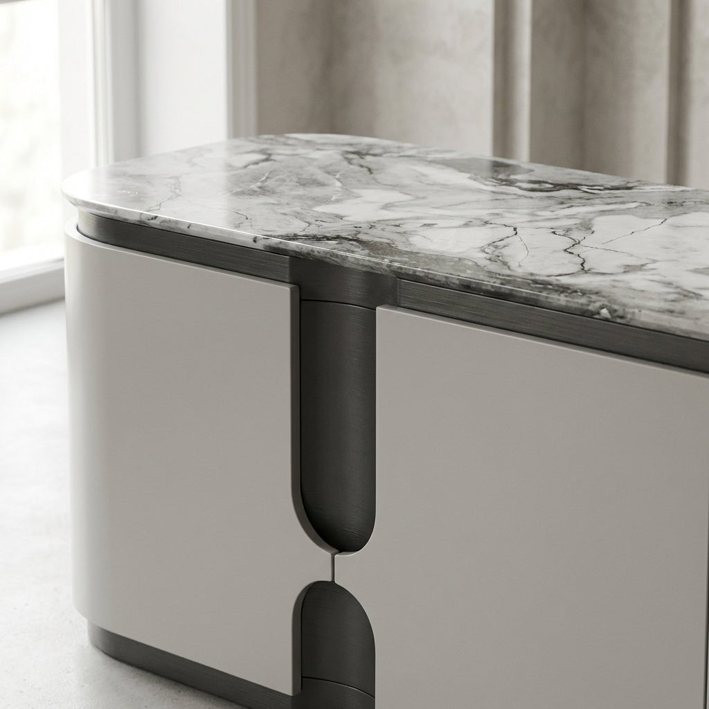 Modera Luxury Marble Top Sideboard