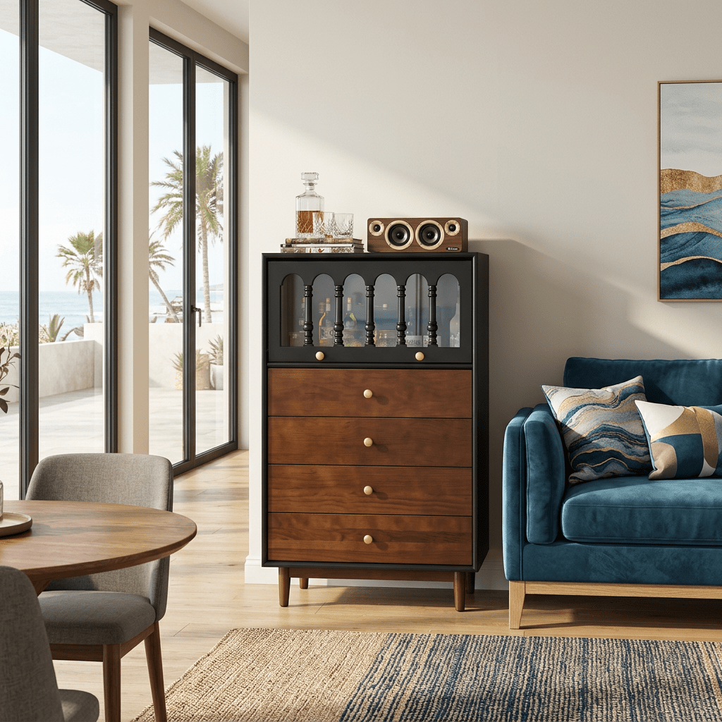 Halliway Retro Sideboard