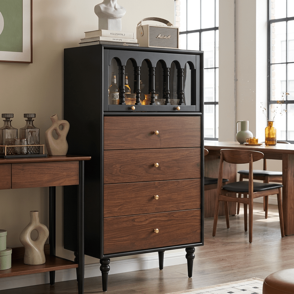Halliway Retro Sideboard